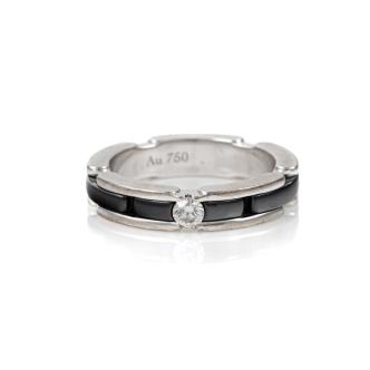 Chanel Utra Ceramic & Diamond Ring