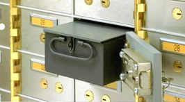 Safety deposit box for jewellery