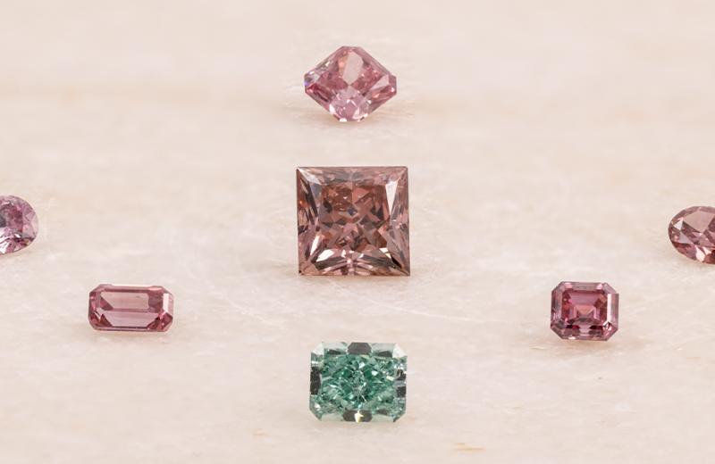 A Radiant Argyle Pink Diamond Collection
