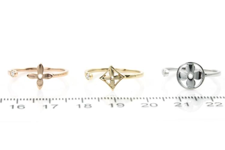 Idylle Blossom Studs, 3 Golds And Diamonds - Categories