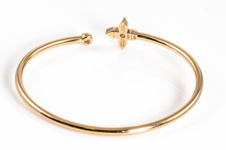 Louis Vuitton 'Idylle Blossom Twist' Rose Gold Diamond Bracelet at