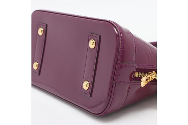 Louis Vuitton Purple Monogram Vernis Leather Alma Size BB Shoulder Bag  Louis Vuitton