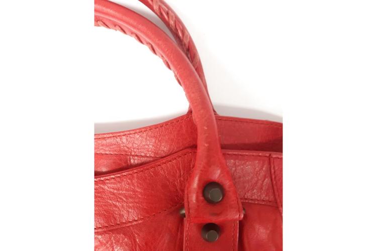 Balenciaga Paper Mini 2WAY Bag Red Ladies Calf Handbag BALENCIAGA Used –  銀蔵オンライン