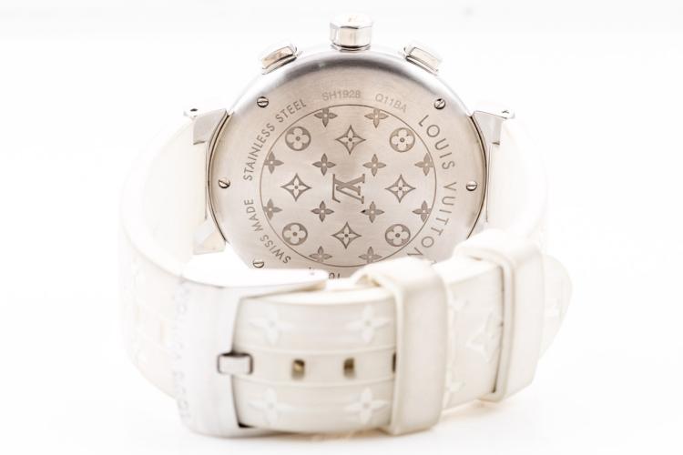 Louis Vuitton Tambour Lovely Cup Q11BG0 Noir Large Chronograph Watch