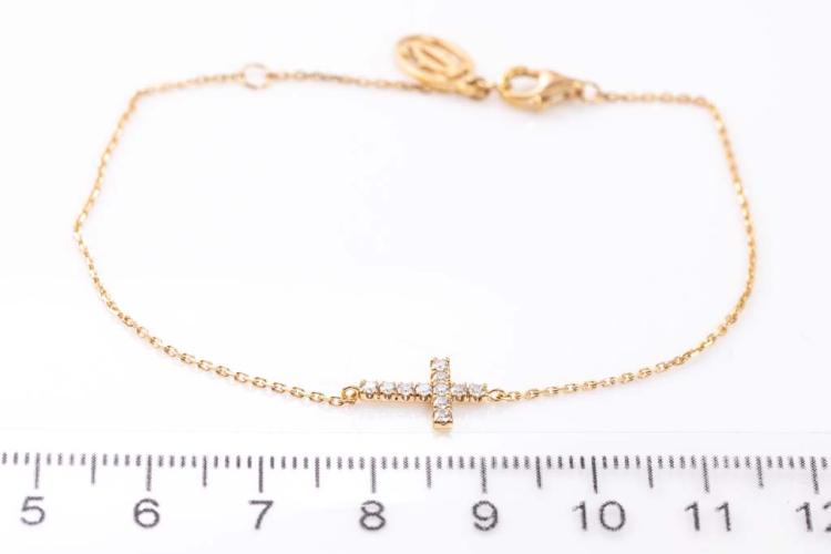 Mini Cross Bracelet P-D | Ileana Makri