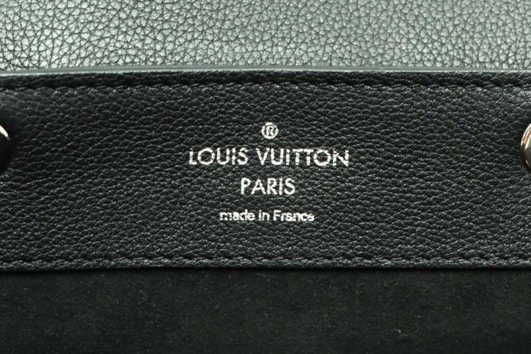 At Auction: Louis Vuitton, Louis Vuitton Lockme Black Leather Mini