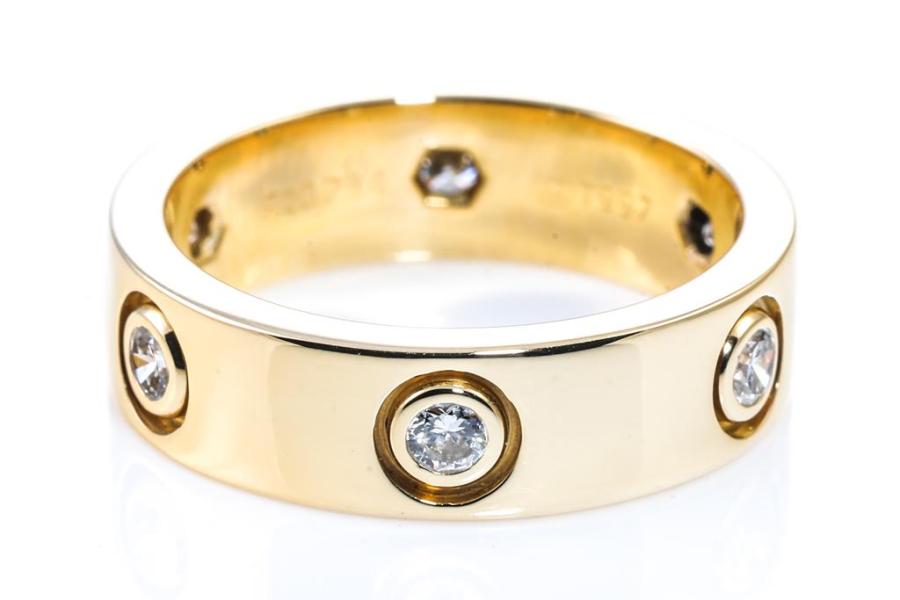 CRB4051300 - C de Cartier wedding band - Platinum, diamond - Cartier