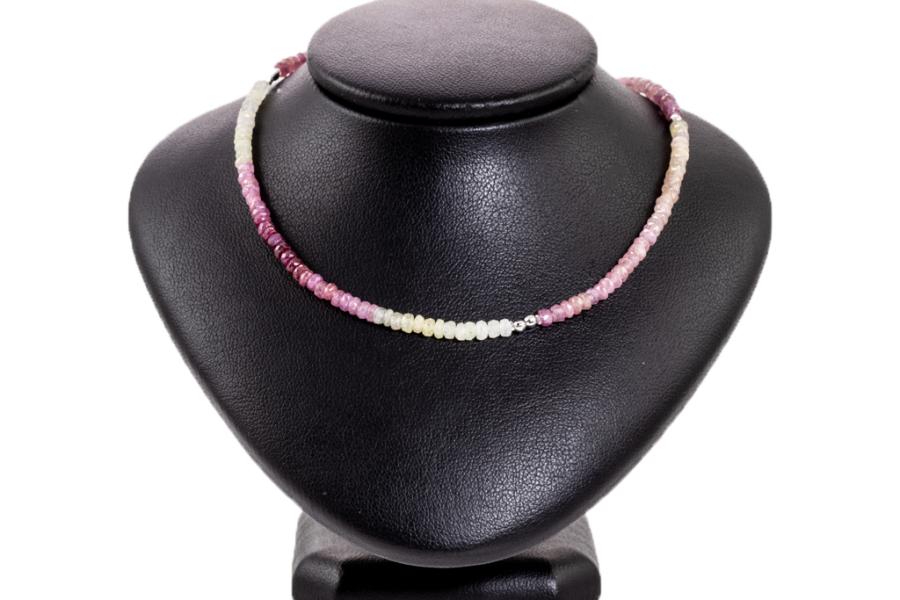 Emerald,Ruby And Sapphire Emerald,Ruby,Sapphire Multi Colour Beads Necklace,  Shape: Circle, Size: 8 mm at Rs 200/carat in Jaipur