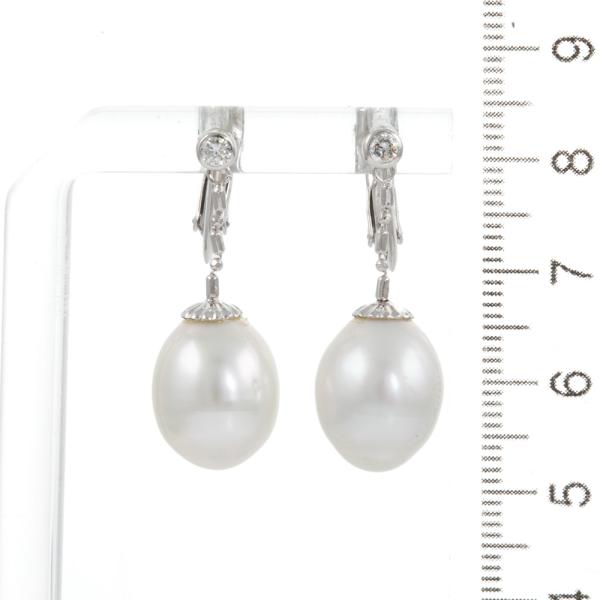 11.4mm South Sea Pearl, Diamond Earrings | First State Auctions United ...