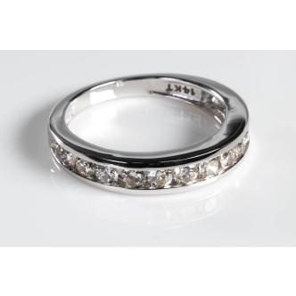 1.00ct Diamond Half Hoop Eternity Ring