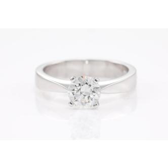 1.00ct Diamond Solitaire Ring GIA E VVS2