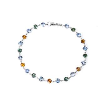 5.97ct Multi-Colour Sapphire Bracelet