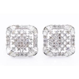 1.28ct Diamond Dress Earrings