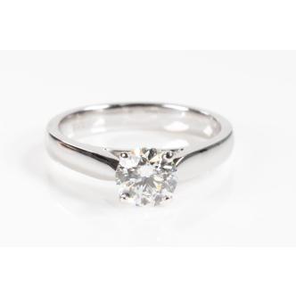 0.74ct diamond Solitaire Ring GIA F SI2