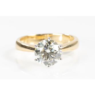2.01ct Diamond Solitaire Ring GIA N VVS1