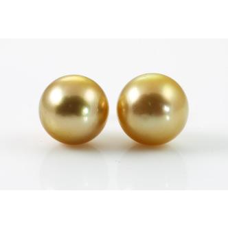 Golden Sotuh Sea Pearl Earrings