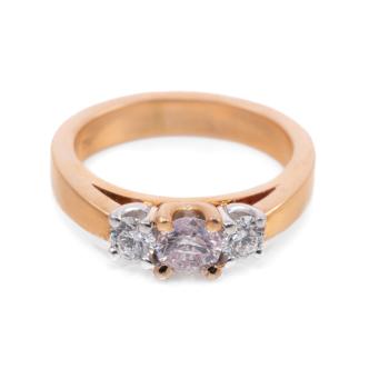 0.36ct Fancy Pink Diamond Ring GIA