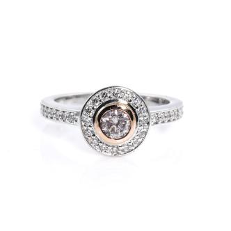 0.35ct Very Light Pink Diamond Ring GIA