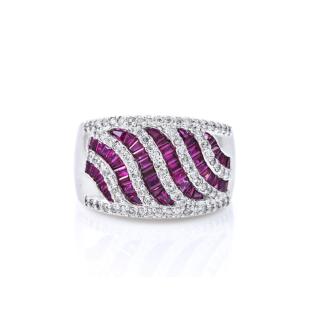 0.45ct Ruby and Diamond Ring