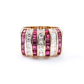 2.63ct Ruby and Diamond Ring