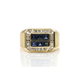 1.24ct Sapphire and Diamond Ring