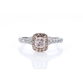 0.53ct Fancy Light Pink  Diamond Ring GIA