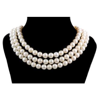 Akoya Pearl Three-row Necklace
