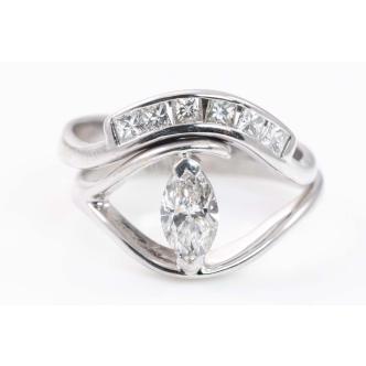 Diamond Solitaire Ring & Matching Band
