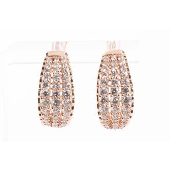 1.99ct Diamond Hoop Earrings