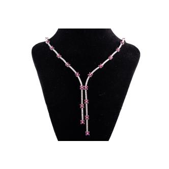 2.69ct Ruby and Diamond Necklace
