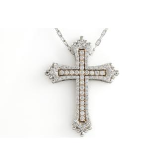 1.00ct Diamond Cross Pendant