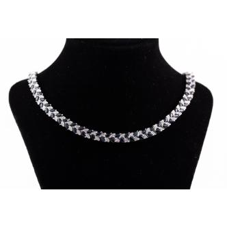 15.00ct Blue Sapphire & Diamond Necklace