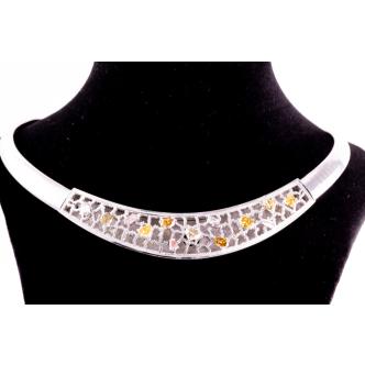 2.63ct Fancy Colour Diamond Necklace