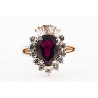2.90ct Ruby and Diamond Ring