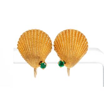 Tiffany & Co. Shell Motif Earrings