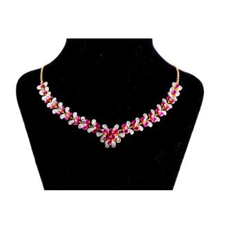 5.70ct Ruby and Diamond Necklace