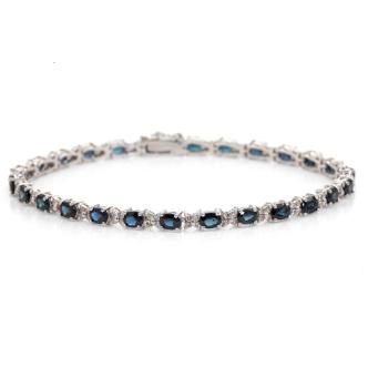 5.78ct Sapphire and Diamond Bracelet