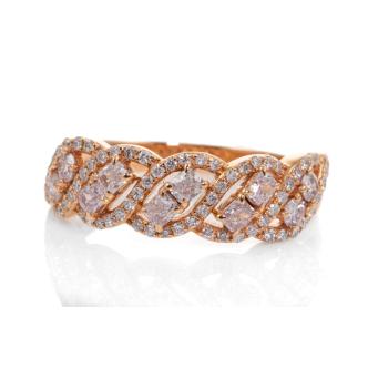 0.89ct Pink Diamond Dress Ring