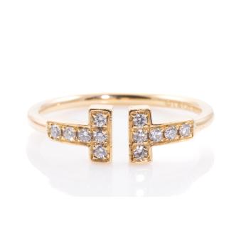 Tiffany & Co T Diamond Wire Ring
