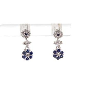 0.34ct Sapphire and Diamond Earrings