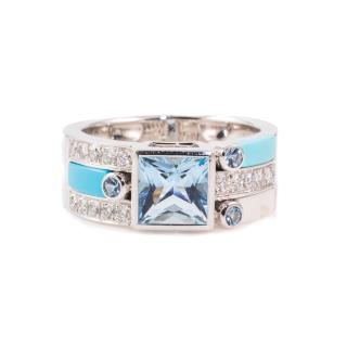 Chanel Aquamarine & Diamond Ring