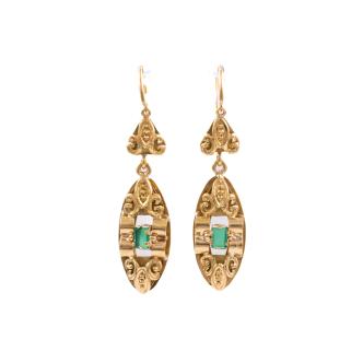 0.40ct Emerald Earrings