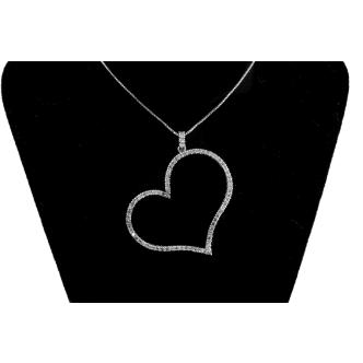 1.04ct Diamond Heart Design Pendant