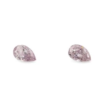 0.24ct Loose Pair of Purple Diamonds GSL