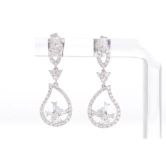 1.00ct Diamond Dress Earrings