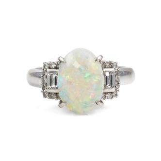 1.44ct Opal and Diamond Ring
