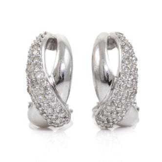 0.66ct Clip-on Diamond Earrings