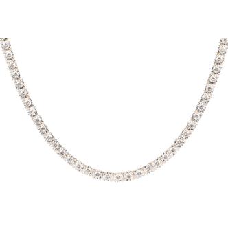 6.42ct Diamond Tennis Necklace