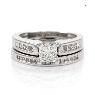1.35ct Diamond Ring, Princess GIA I SI1