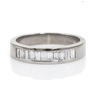 0.60ct Diamond Half Hoop Eternity Ring